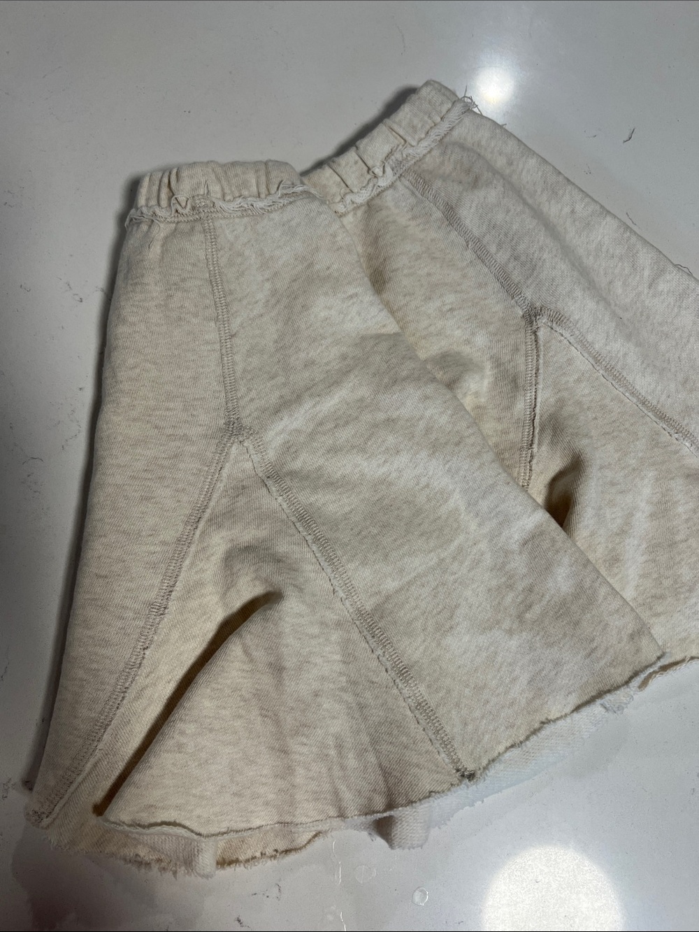 aerie Cream Flared Mini Skirt - Picture 2 of 3